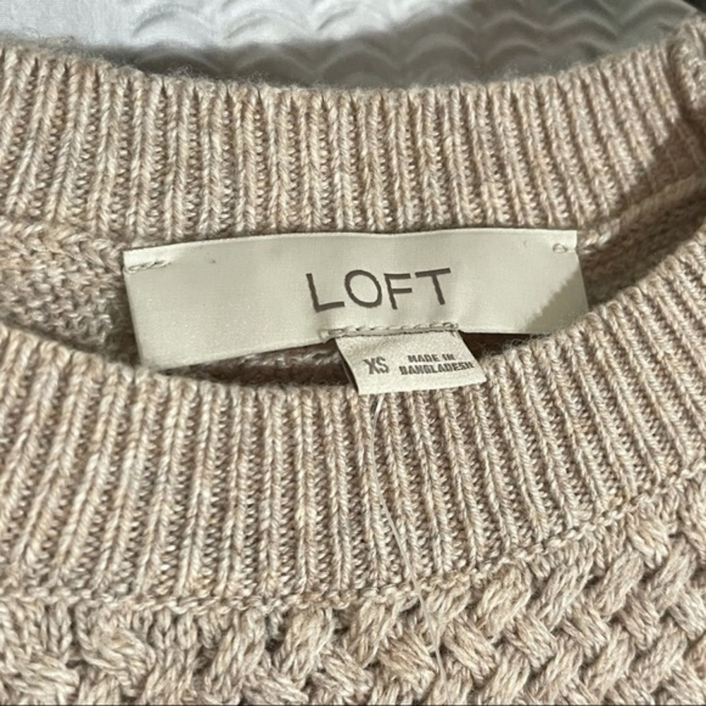 🎁 NWT! LOFT Knit Long Sleeve Sweater Top Shirt - Picture 3 of 9